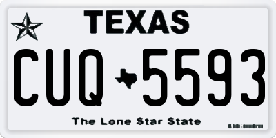 TX license plate CUQ5593