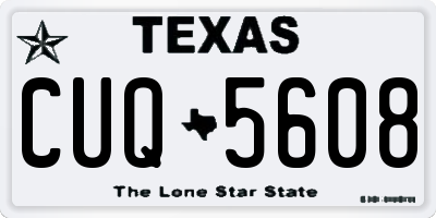 TX license plate CUQ5608