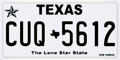 TX license plate CUQ5612