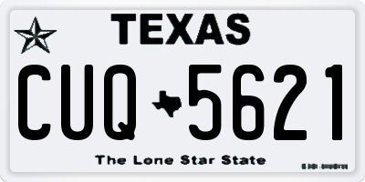 TX license plate CUQ5621