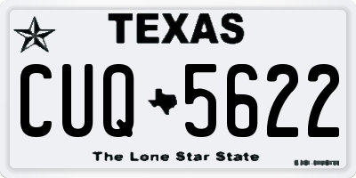TX license plate CUQ5622