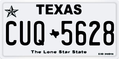 TX license plate CUQ5628