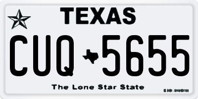 TX license plate CUQ5655