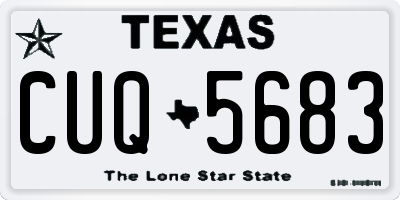 TX license plate CUQ5683