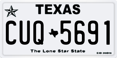 TX license plate CUQ5691