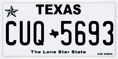 TX license plate CUQ5693