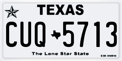 TX license plate CUQ5713