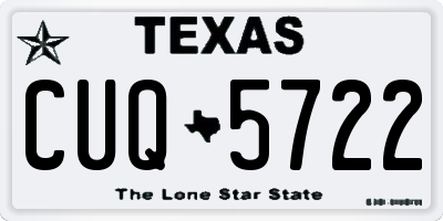TX license plate CUQ5722