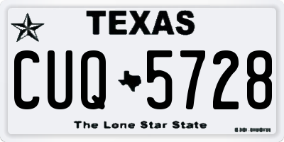 TX license plate CUQ5728