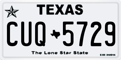 TX license plate CUQ5729
