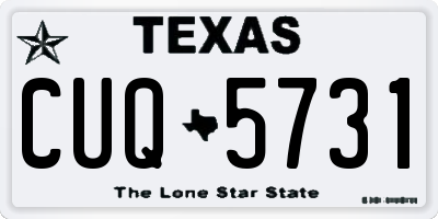 TX license plate CUQ5731