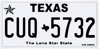 TX license plate CUQ5732