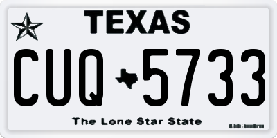 TX license plate CUQ5733