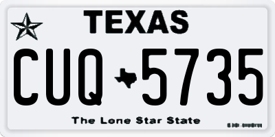 TX license plate CUQ5735