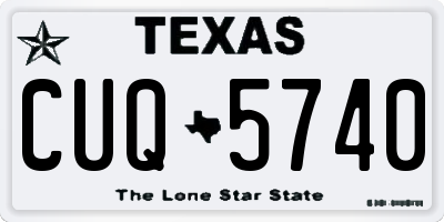 TX license plate CUQ5740