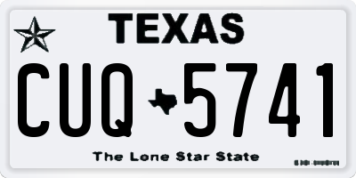 TX license plate CUQ5741