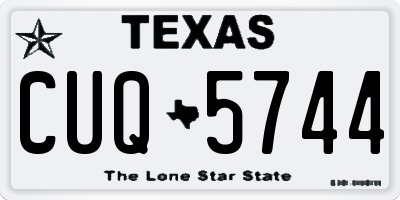 TX license plate CUQ5744