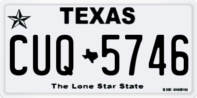 TX license plate CUQ5746