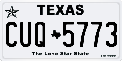 TX license plate CUQ5773