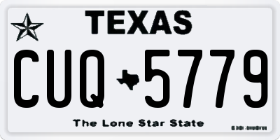 TX license plate CUQ5779