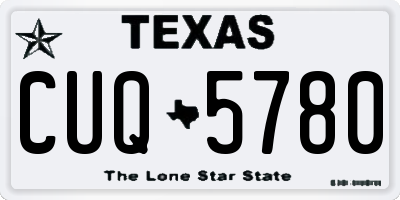 TX license plate CUQ5780
