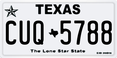TX license plate CUQ5788