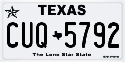 TX license plate CUQ5792