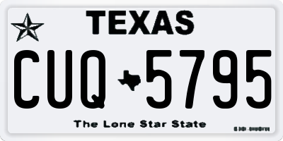 TX license plate CUQ5795