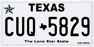 TX license plate CUQ5829