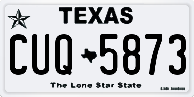 TX license plate CUQ5873