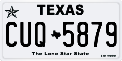 TX license plate CUQ5879