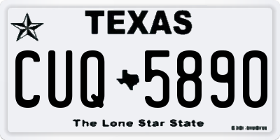 TX license plate CUQ5890