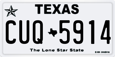 TX license plate CUQ5914