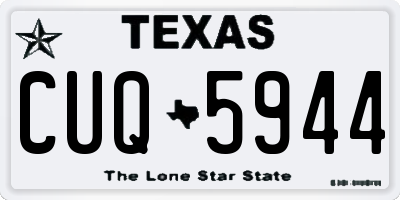 TX license plate CUQ5944