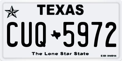 TX license plate CUQ5972