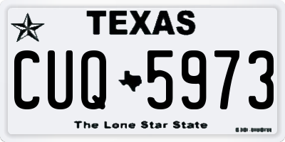 TX license plate CUQ5973