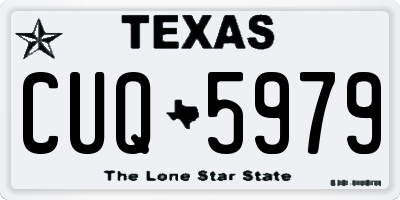 TX license plate CUQ5979