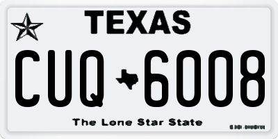 TX license plate CUQ6008