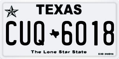 TX license plate CUQ6018