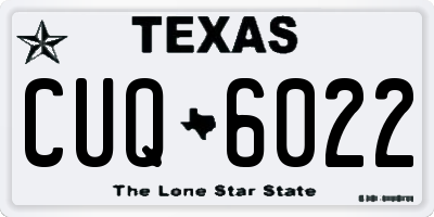 TX license plate CUQ6022