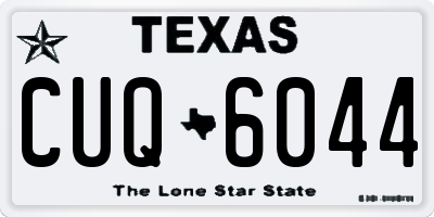 TX license plate CUQ6044