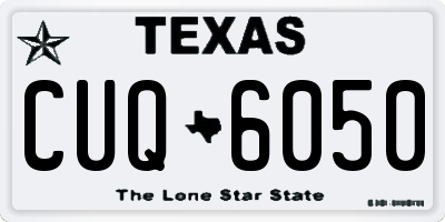 TX license plate CUQ6050
