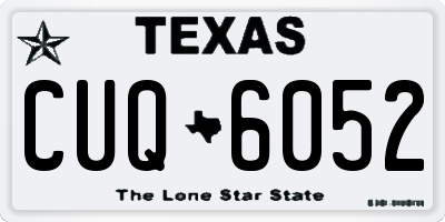 TX license plate CUQ6052