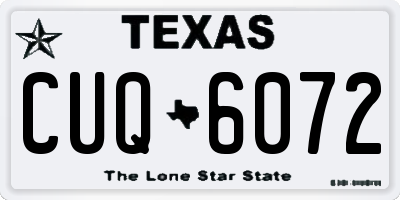 TX license plate CUQ6072