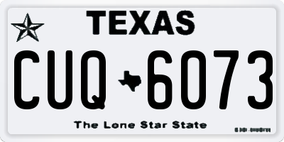 TX license plate CUQ6073