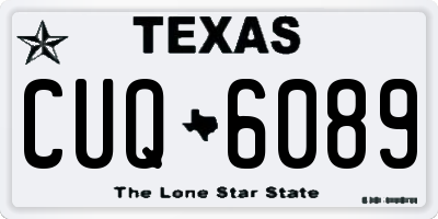 TX license plate CUQ6089
