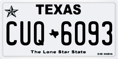 TX license plate CUQ6093