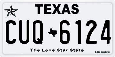 TX license plate CUQ6124
