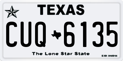 TX license plate CUQ6135