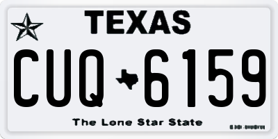 TX license plate CUQ6159